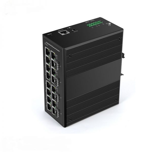16-port PoE + 4-port SFP Industrial Gigabit PoE Switch - Image 4