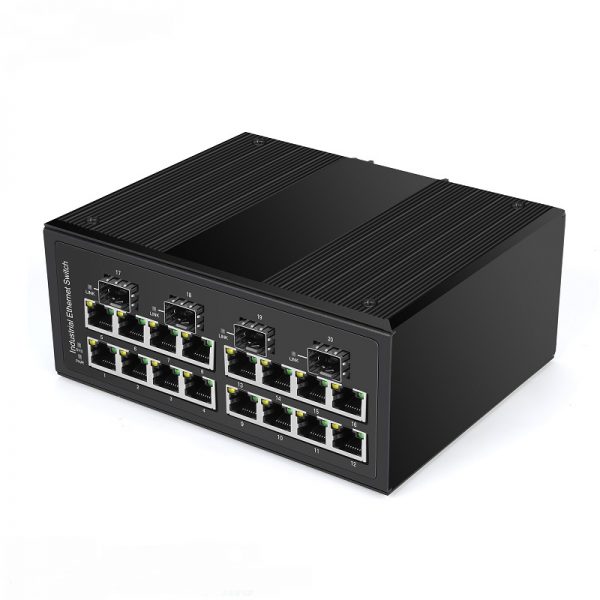 16-port PoE + 4-port SFP Industrial Gigabit PoE Switch - Image 2