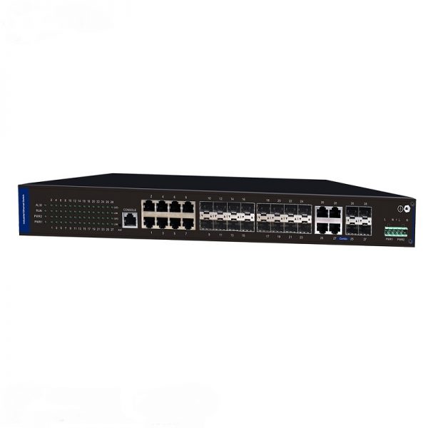 16-port SFP + 4-port TP/SFP + 8-port Ethernet Industrial Ethernet Switches - Image 2