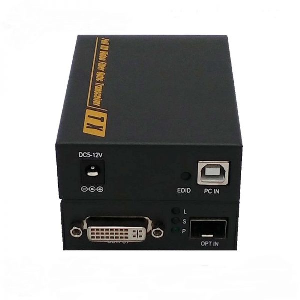 3860*2160@30Hz 4K Signal EDID RS232 Data DVI Fiber Converter