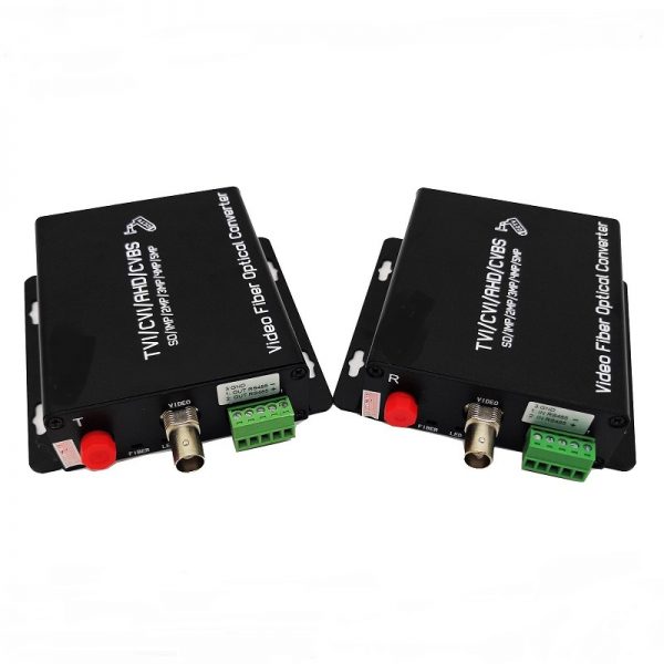 1Ch 5MP HD-AHD/HD-CVI/HD-TVI/CVBS 4-in-1 Video Fiber Converter