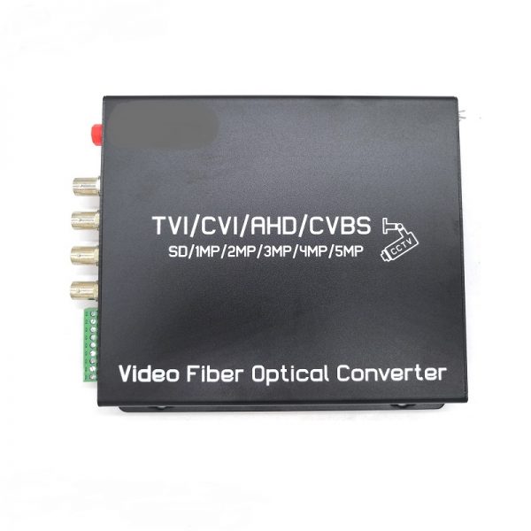4Ch 5MP HD-AHD/HD-CVI/HD-TVI/CVBS 4-in-1 Video Fiber Converter - Image 2