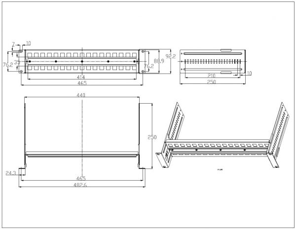 19” DIN-Rail Rack Mount Chassis - Image 2
