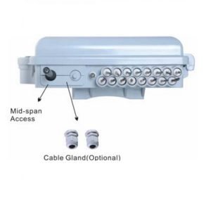 2 in 8 out 1*8 PLC Splitter 8-Core Fiber Optic Distribution Box (Model: FSN-F208)