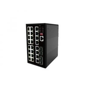 Layer 2+ Managed Industrial 24-port 10/100/1000M TX + 4-port 100/1000M FX PoE Switches (FSN-INM2404-GP)