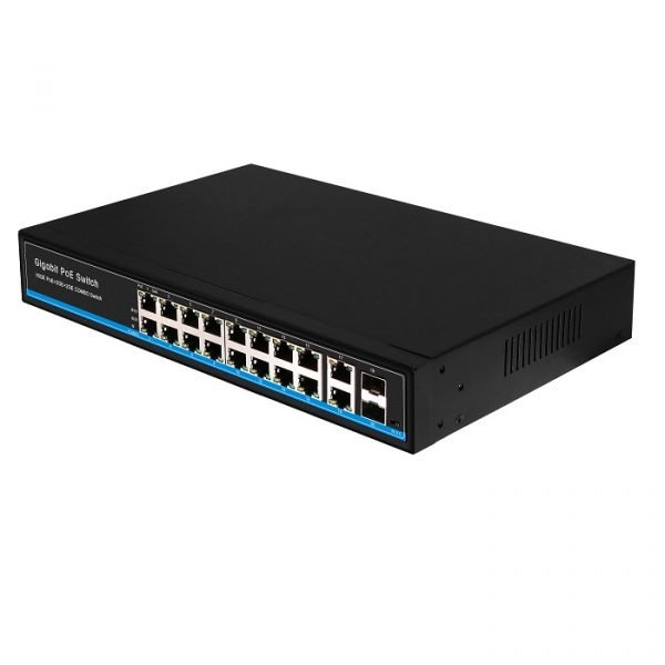 16*10/100/1000Base-TX PoE port + 2*10/100/1000Base-TX uplink RJ45 port + 2*1000M SFP PoE Switches (FSN-2600GGP-SFP) - Image 4